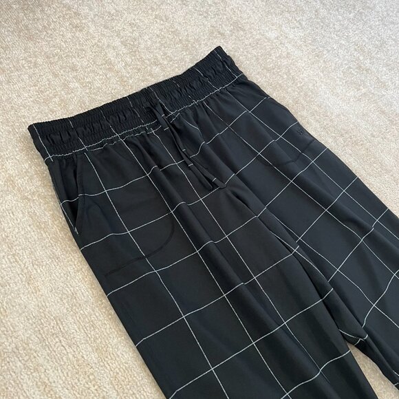Albion Destination Windowpane Checked Joggers Pants XL Petite - Picture 3 of 9